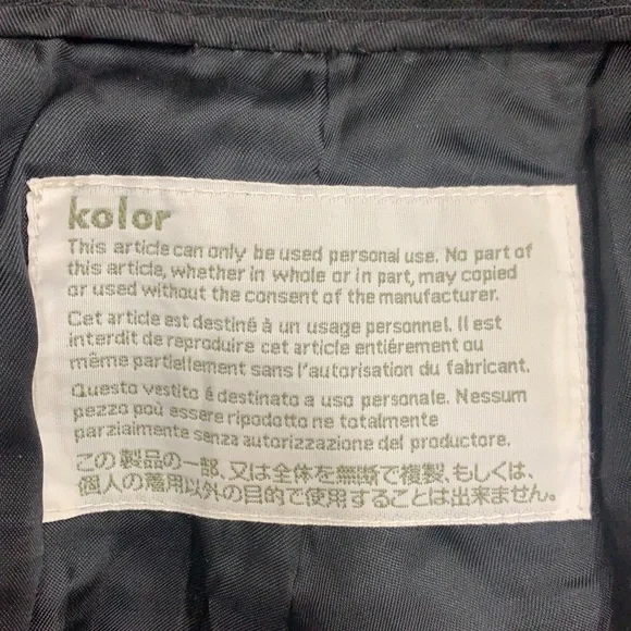 - Like new Kolor japan wool zipper bottom detail - Picture 7 of 12